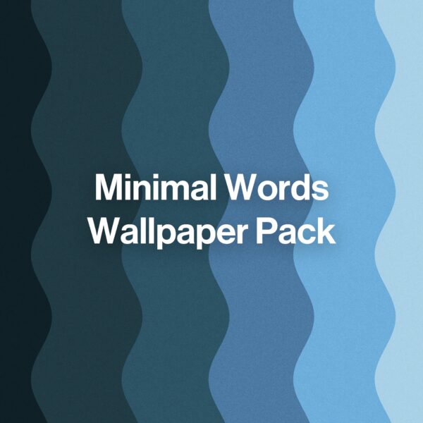Minimal Words Wallpaper Pack
